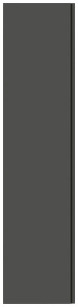 Moderano Hänge-Garderobenschrank LECCO in dunklem Design, Frontalansicht