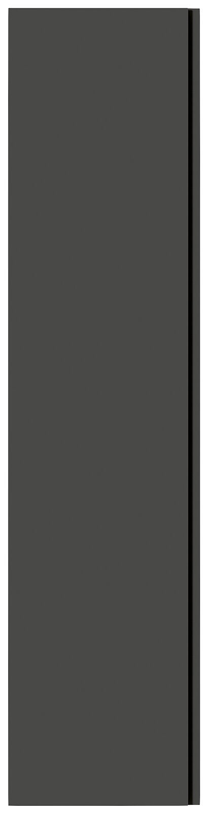 Moderano Hänge-Garderobenschrank LECCO in dunklem Design, Frontalansicht