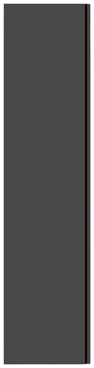 Moderano Hänge-Garderobenschrank LECCO in dunklem Design, Frontalansicht