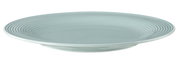 Frühstücksteller 23cm in Arktisblau mit geriffeltem Design, seitliche Perspektive
