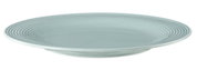 Frühstücksteller 23cm in Arktisblau mit geriffeltem Design, seitliche Perspektive