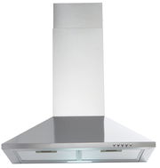 Moderne Edelstahl-Dunstabzugshaube, Frontalansicht