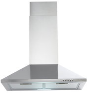 Moderne Edelstahl-Dunstabzugshaube, Frontalansicht