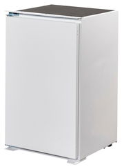 Weißer Küchenblock von schräg vorne betrachtet, Teil des Modells 310 JAZZ.