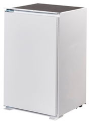 Weißer Küchenblock von schräg vorne betrachtet, Teil des Modells 310 JAZZ.