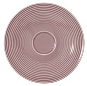 Große Kombi-Untertasse 16,5 cm in Rosa mit konzentrischen Kreisen, Draufsicht