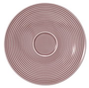 Große Kombi-Untertasse 16,5 cm in Rosa mit konzentrischen Kreisen, Draufsicht