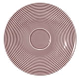 Große Kombi-Untertasse 16,5 cm in Rosa mit konzentrischen Kreisen, Draufsicht