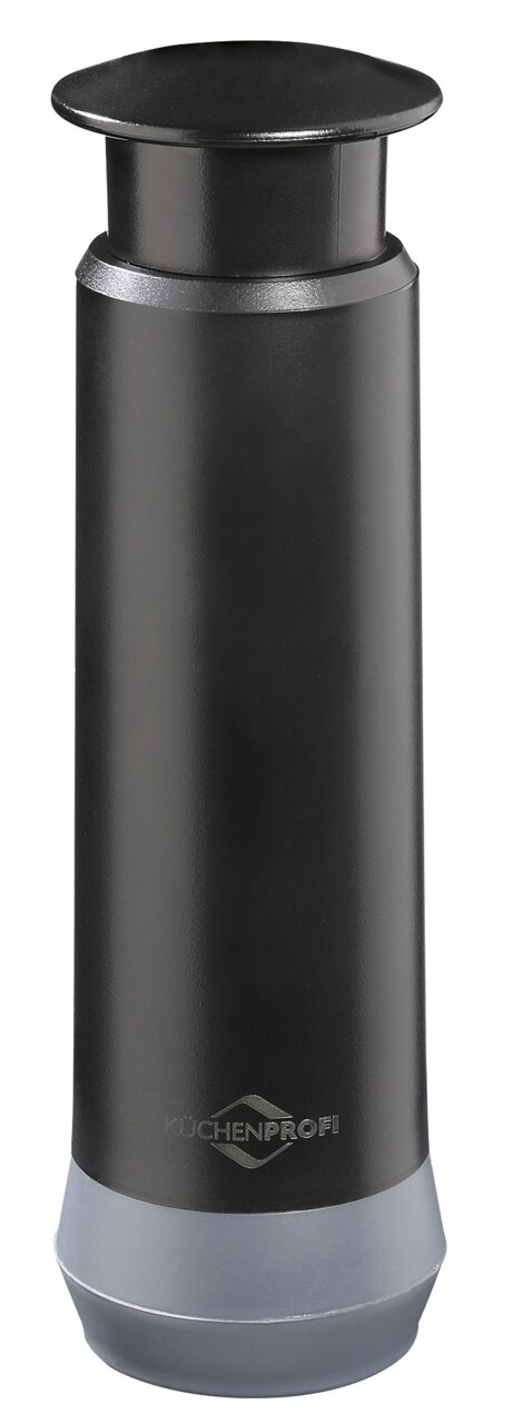 Vakuumpumpe aus dem Vakuumier-Set EASYFRESH, 5-tlg, in schwarzer Farbe, seitliche Perspektive