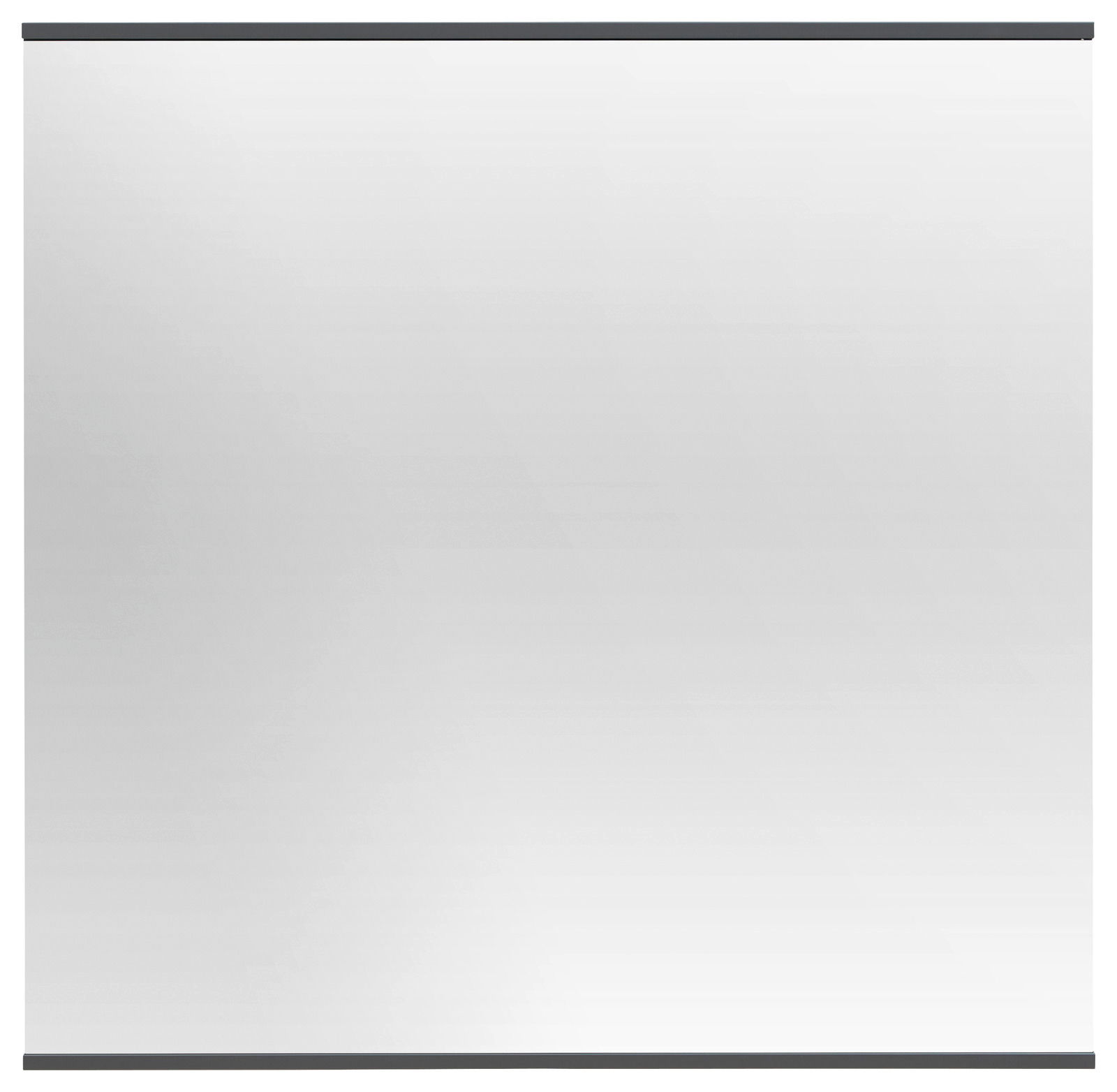 Rechteckiger Spiegel mit schwarzem Rahmen, Frontalansicht