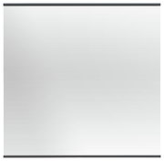 Rechteckiger Spiegel mit schwarzem Rahmen, Frontalansicht