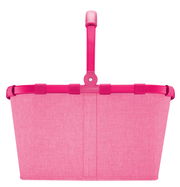 Tragetasche in leuchtendem Pink mit stabilem Griff, Frontalansicht