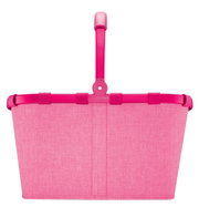 Tragetasche in leuchtendem Pink mit stabilem Griff, Frontalansicht