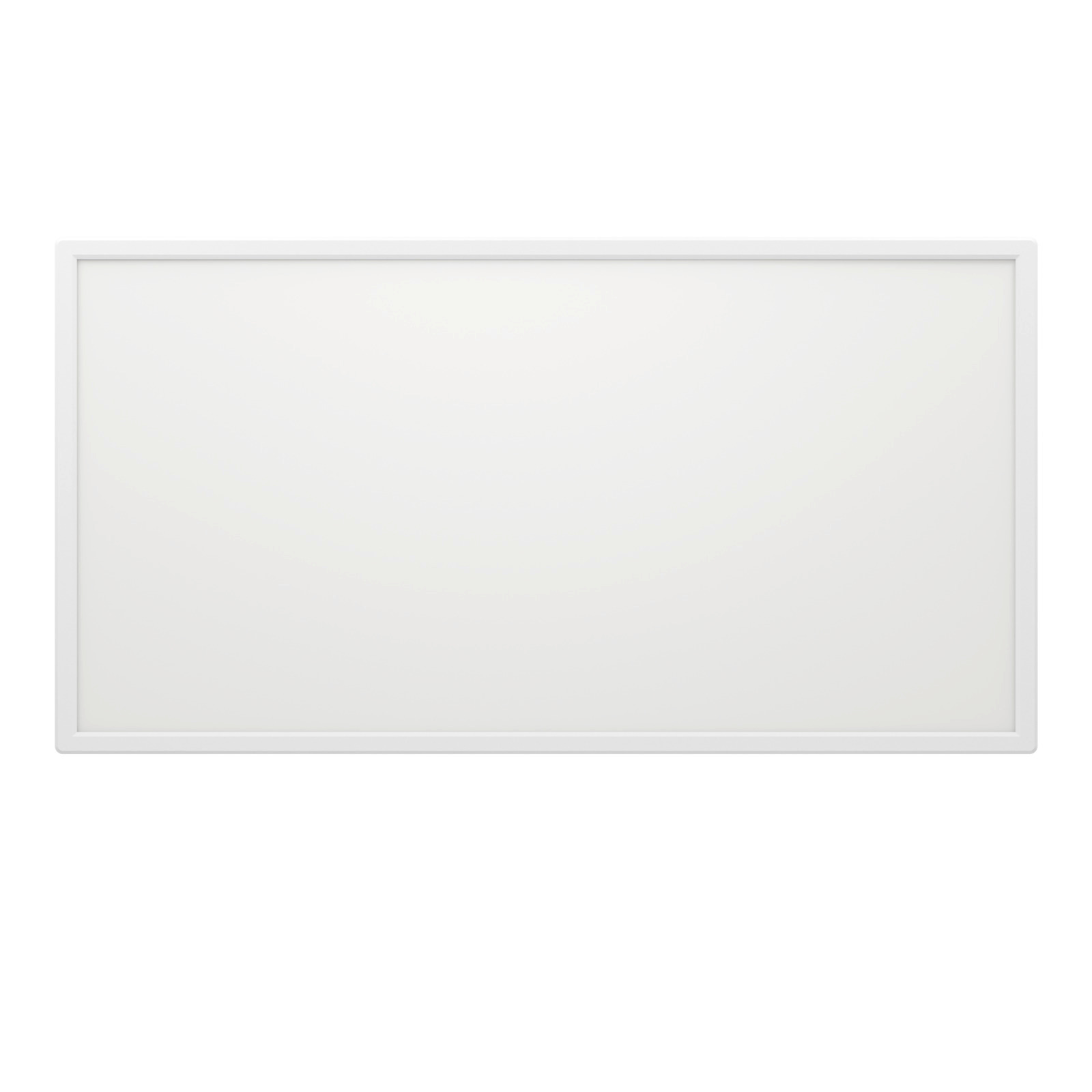 Rechteckige LED-Deckenleuchte ROVITO-Z in Weiß, Ansicht von vorne