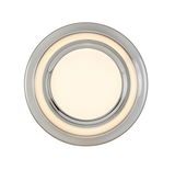 Runde LED-Deckenleuchte mit modernem Design, Ansicht von unten