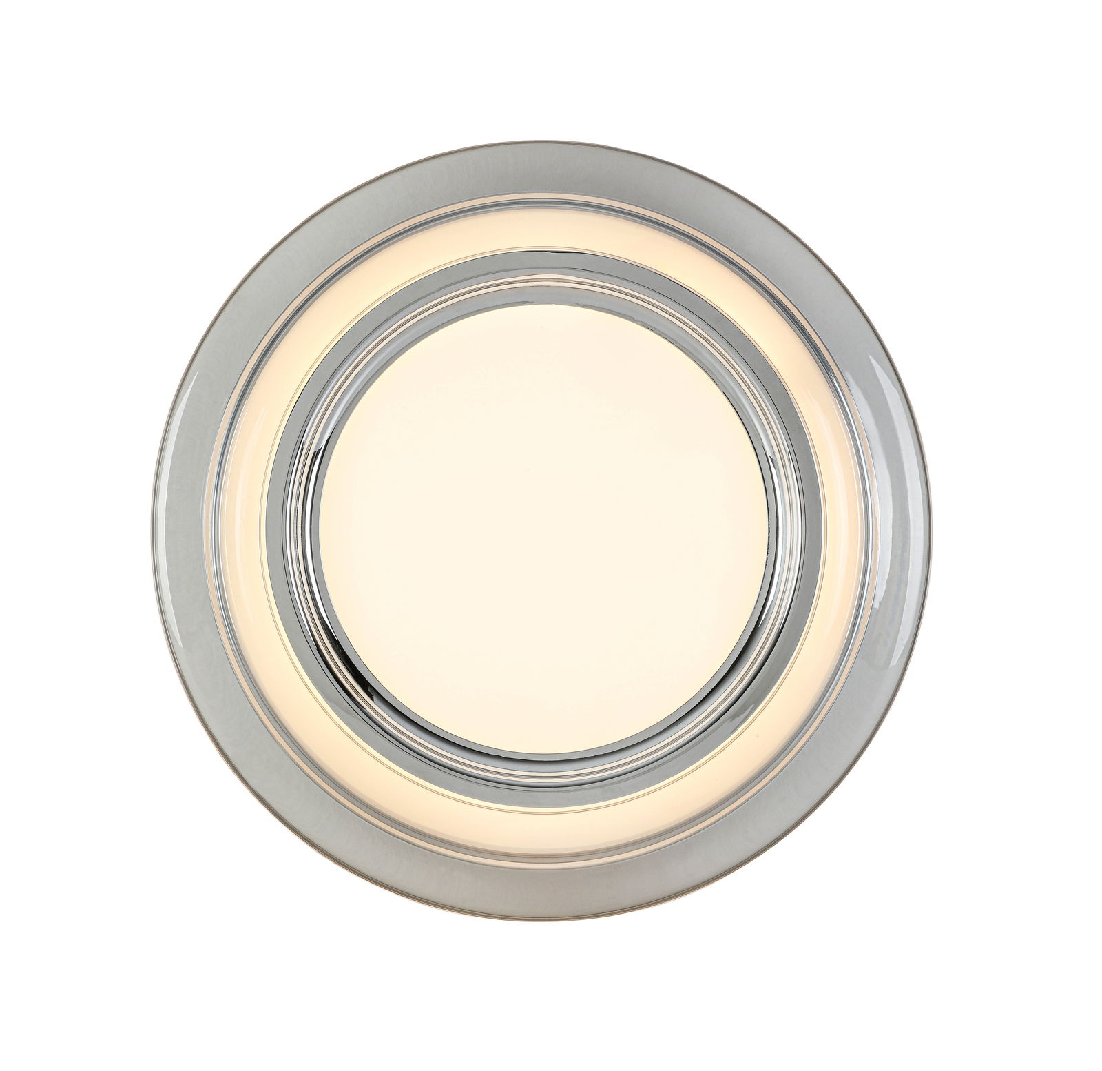 Runde LED-Deckenleuchte mit modernem Design, Ansicht von unten