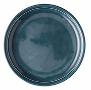 Speiseteller 26 cm Night Blue, Draufsicht, mit konzentrischen Kreisen im Design