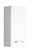 XORA Hängeschrank BOLOGNA Weißer Hängeschrank mit einer Tür und silbernem Griff, seitliche Perspektive