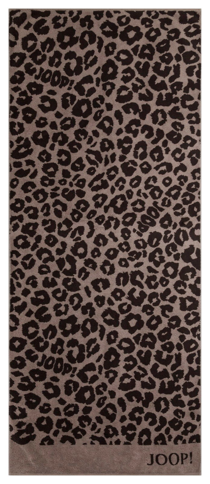 JOOP! Saunahanddoek LEO JOOP! Saunatuch mit Leopardenmuster in Draufsicht