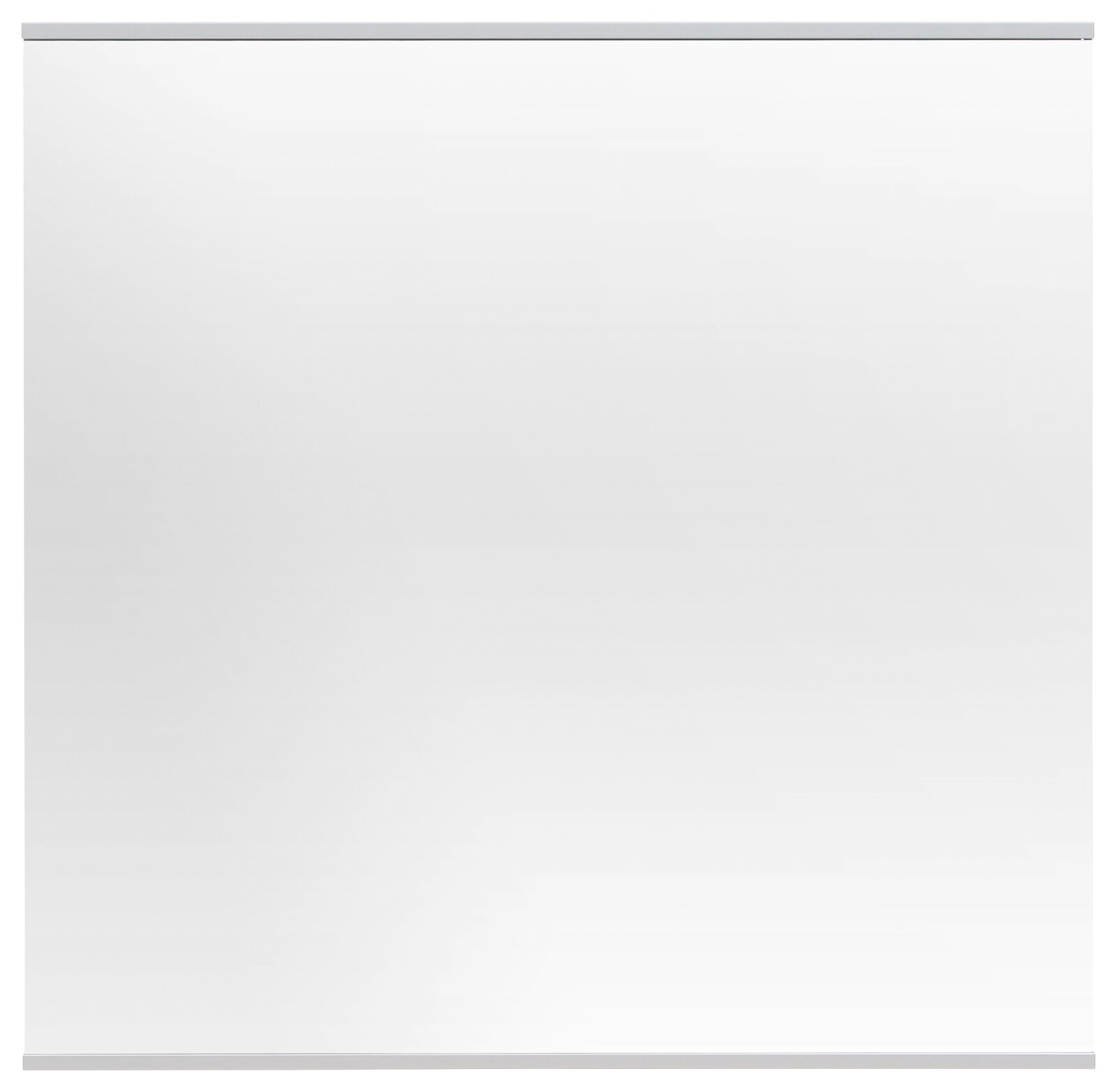 Rechteckiger Spiegel in Frontalansicht mit schmalem Rahmen