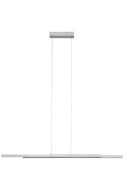 Moderne LED-Hängeleuchte in minimalistischem Design, seitliche Perspektive