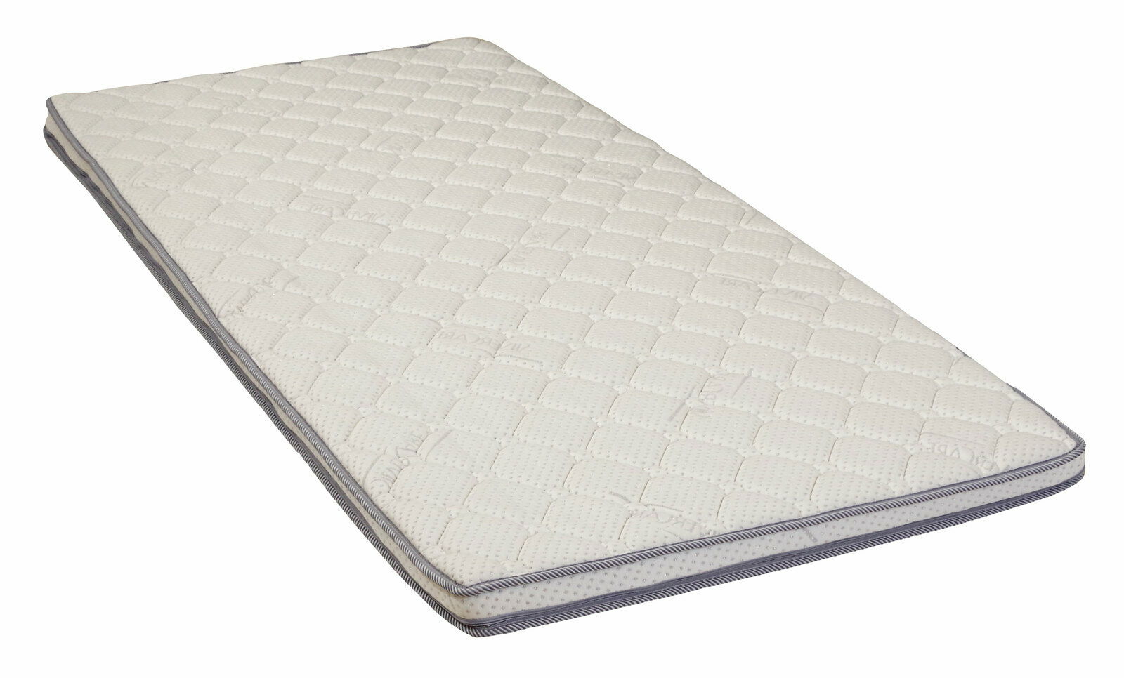 Intro Viscotopper Viscotopper in schräger Perspektive, zeigt die strukturierte Oberfläche und die gepolsterten Kanten.