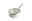 Topf aus der Vogelperspektive mit Glasdeckel und langem Griff, Farbe almond white