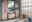 Moderner Badezimmer-Oberschrank in Holzoptik, frontal fotografiert, Teil eines stilvollen Badmöbel-Sets.