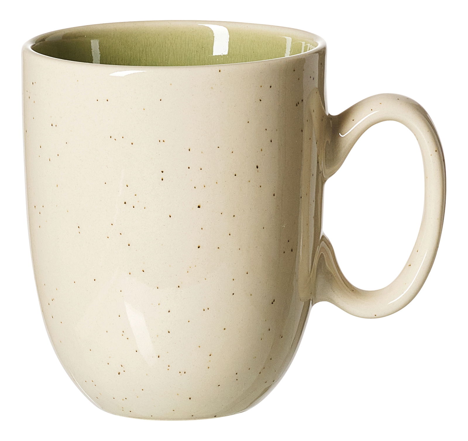 Keramikbecher mit gesprenkeltem Design, 400ml, Seitenansicht