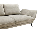 Beige Longchairkombi mit rechter Armlehne, seitliche Perspektive