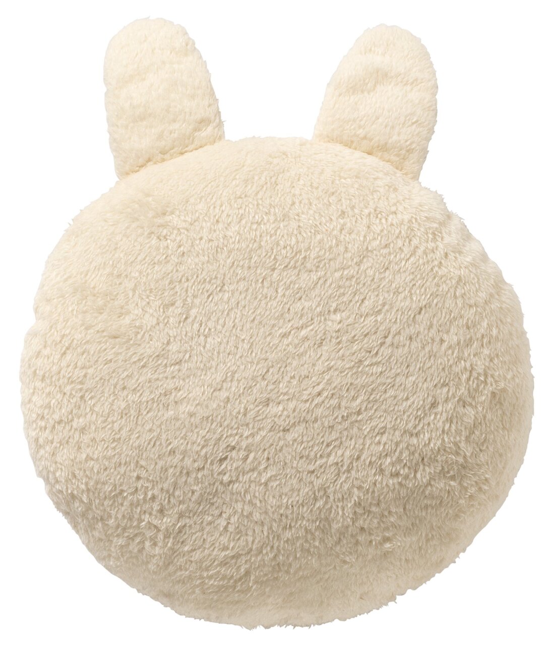 rogon Dekokissen BUNNY Rundes, flauschiges Dekokissen in Cremefarbe mit zwei Ohren, Vorderansicht
