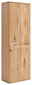Linea Natura Garderobenschrank NILO Garderobenschrank aus Holz mit zwei Türen, seitliche Perspektive