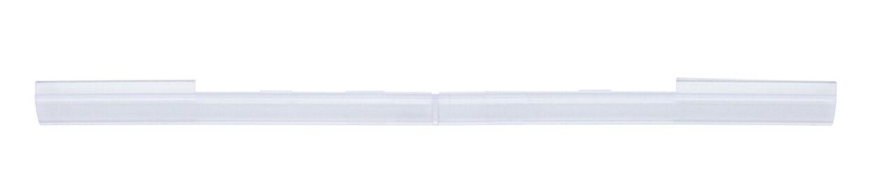 Transparenter CoverConnector aus Kunststoff, seitliche Perspektive