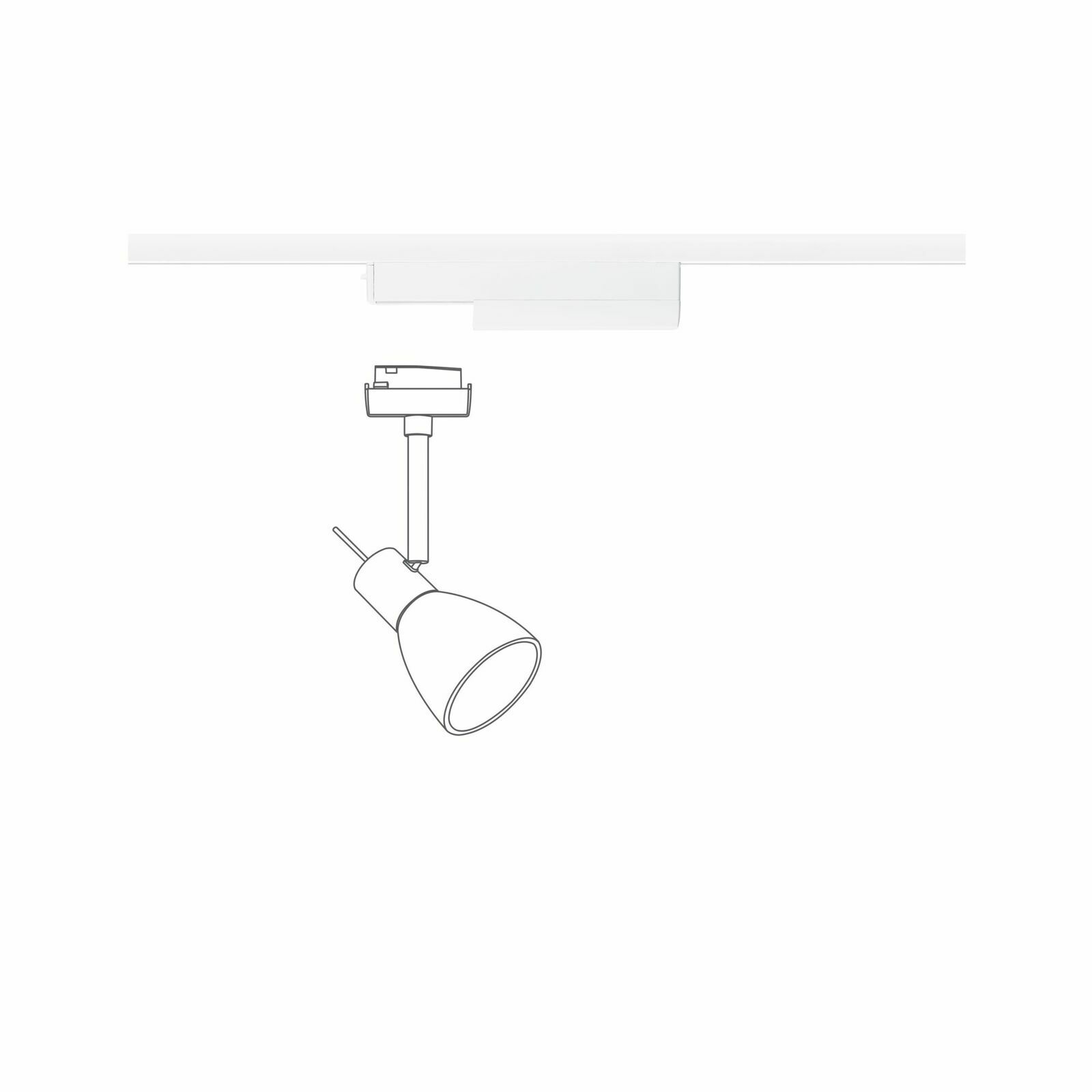 Zigbee SingleAdapter in seitlicher Perspektive mit montierter Lampe