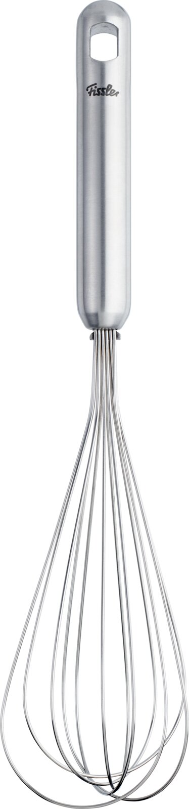 Schneebesen aus Edelstahl, 25 cm, mit ergonomischem Griff, Ansicht von vorne