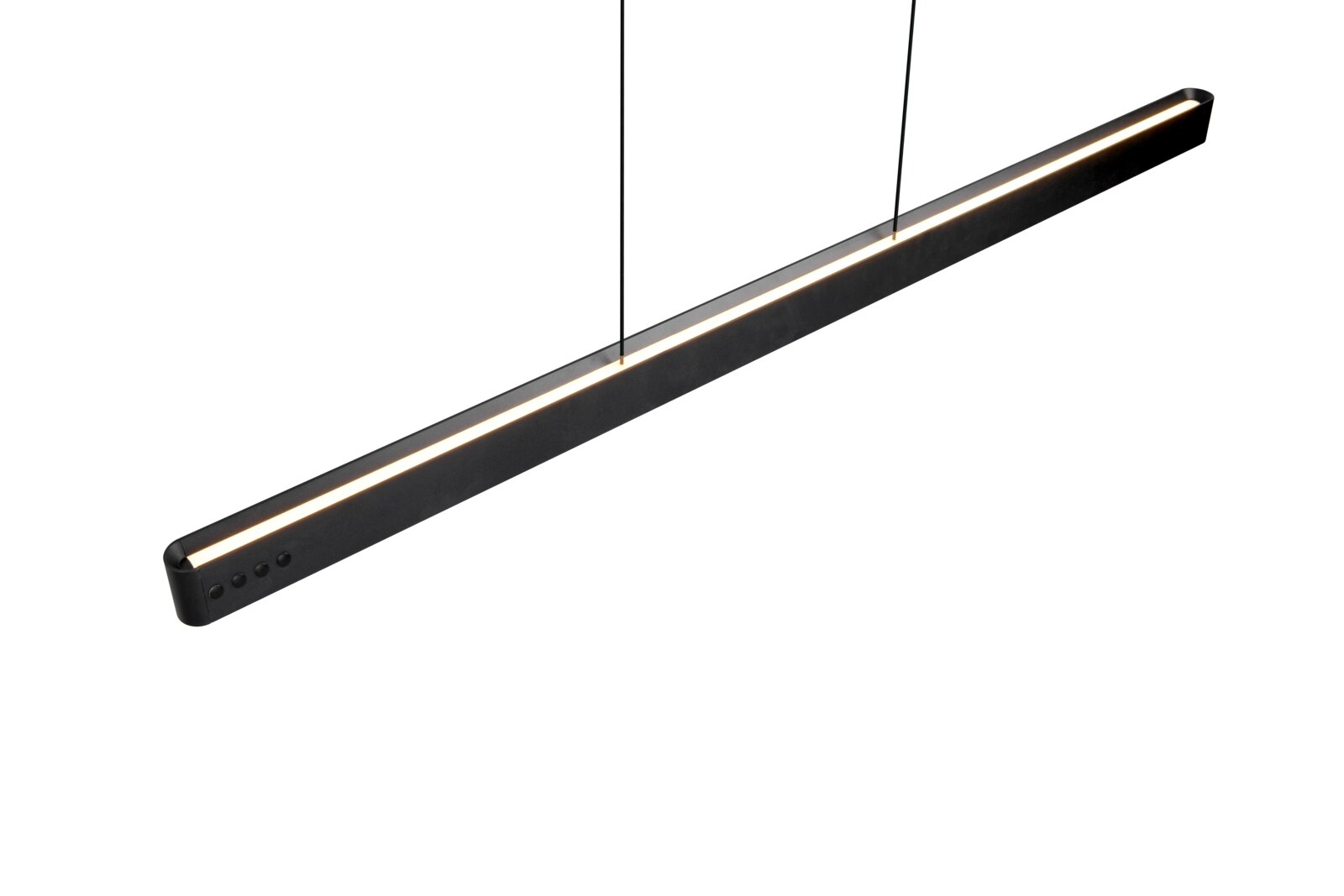 Trio Leuchten Pendelleuchte DONEGAL Moderne Pendelleuchte in schwarzem Design, seitliche Perspektive
