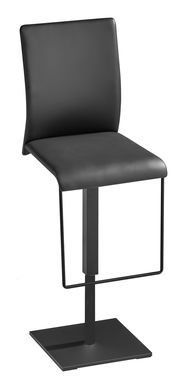 Schwarzer Tresenhocker mit modernem Design, Seitenansicht