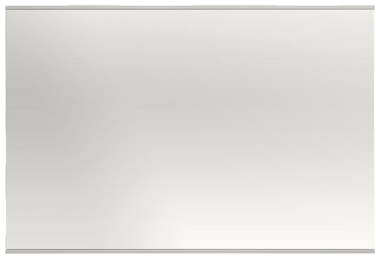 Großer rechteckiger Spiegel in Frontalansicht mit schlichtem Design.