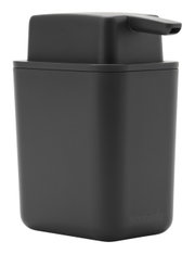 Zwarte Brabantia-zeepdispenser SINKSIDE, zijaanzicht
