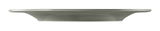 Seitenansicht eines perlgrauen Speisetellers mit einem Durchmesser von 27,5 cm.