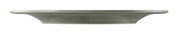 Seitenansicht eines perlgrauen Speisetellers mit einem Durchmesser von 27,5 cm.