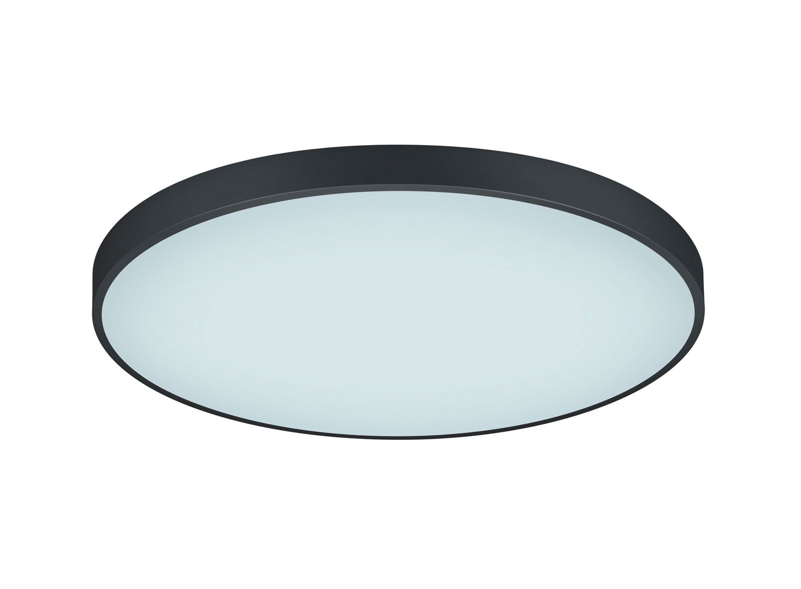 Runde LED-Deckenleuchte WACO, 102W, 2300K, 3000K, seitliche Perspektive
