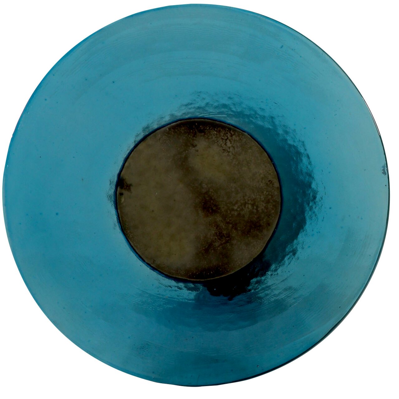 Z2 Beistelltisch MIX & MATCH Runde, blaue Tischplatte aus der Vogelperspektive mit einem zentralen, dunkleren Kreis.