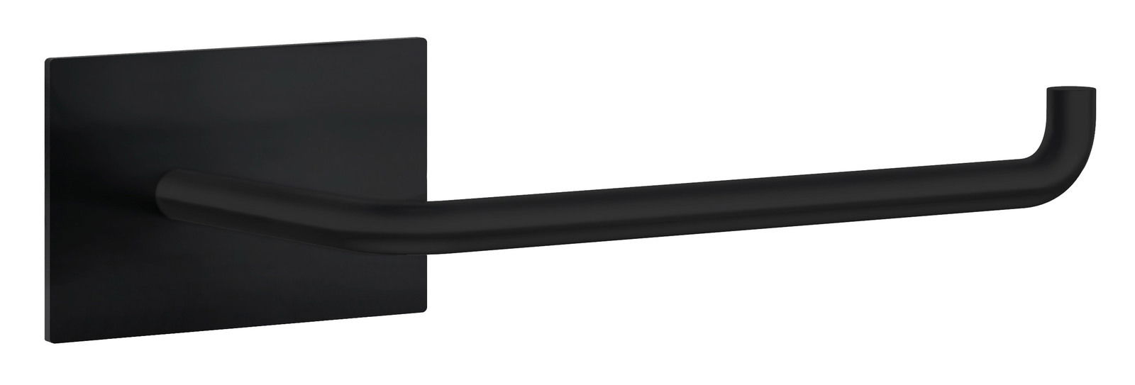 Beslagsboden Toilettenpapierhalter Schwarzer Toilettenpapierhalter aus Edelstahl, seitliche Perspektive