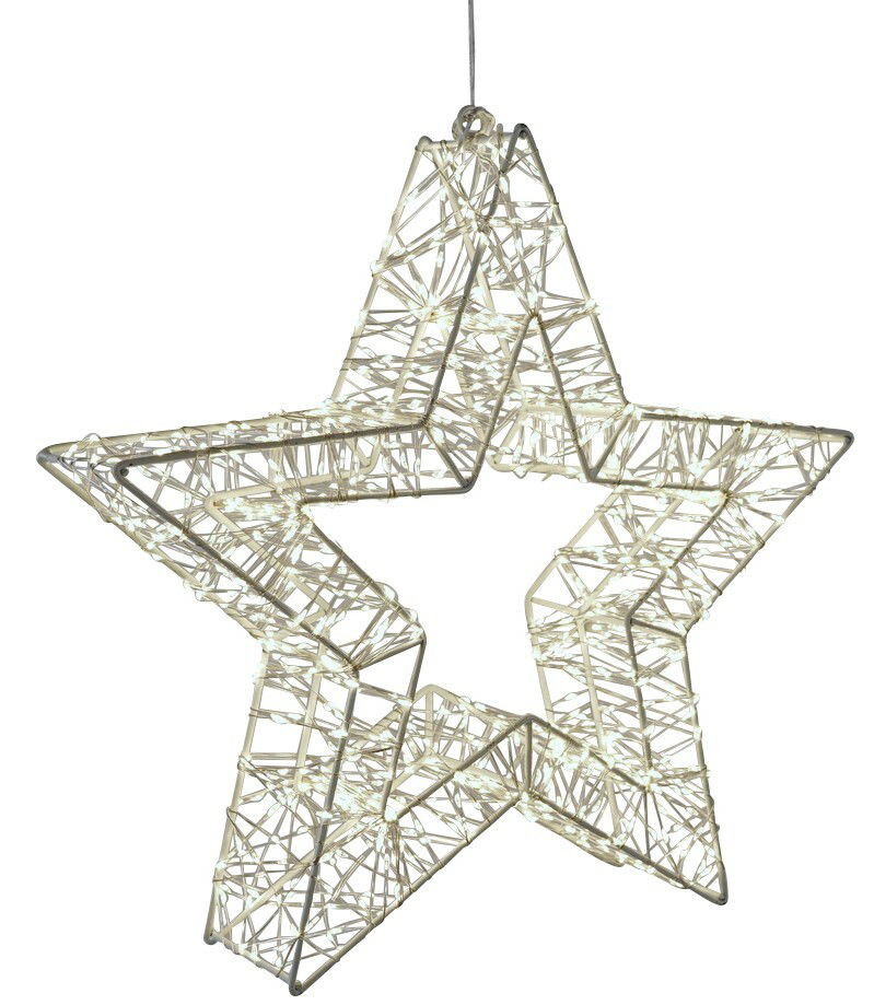 LED Stern mit 1440 LEDs, 8x50cm, aus seitlicher Perspektive fotografiert