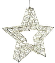 LED Stern mit 1440 LEDs, 8x50cm, aus seitlicher Perspektive fotografiert