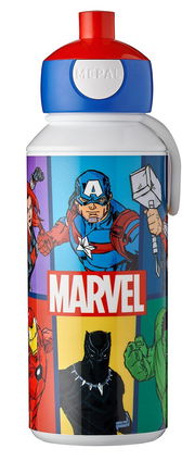 Trinkflasche mit Marvel Avengers Design, Vorderansicht