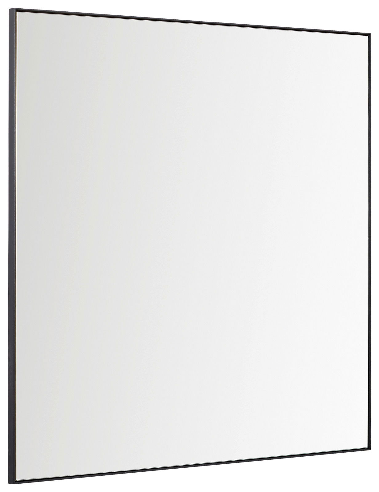 Linea Natura Spiegel KELIO MAX Rechteckiger Spiegel mit schwarzem Rahmen, seitliche Perspektive