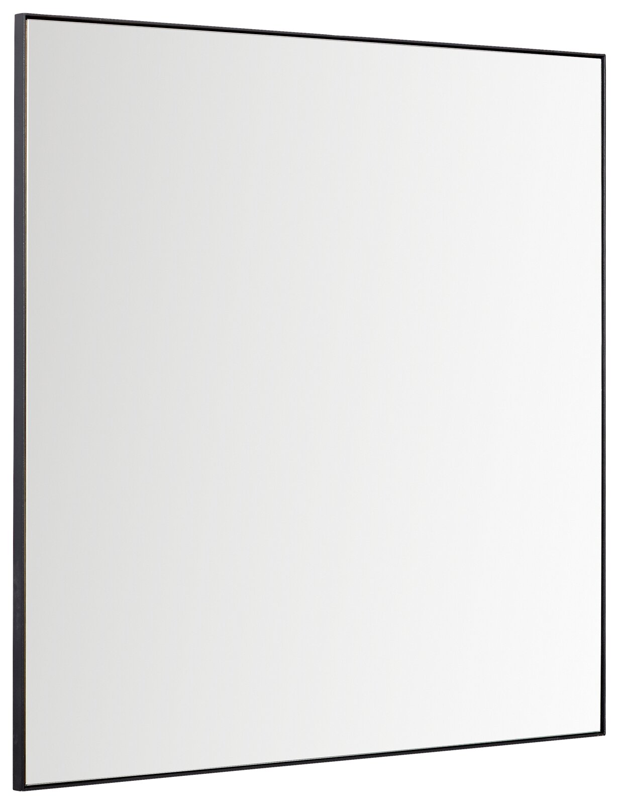 Linea Natura Spiegel KELIO MAX Rechteckiger Spiegel mit schwarzem Rahmen, seitliche Perspektive