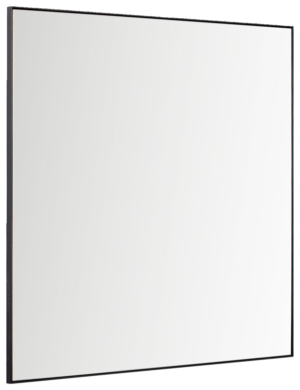 Linea Natura Spiegel KELIO MAX Rechteckiger Spiegel mit schwarzem Rahmen, seitliche Perspektive